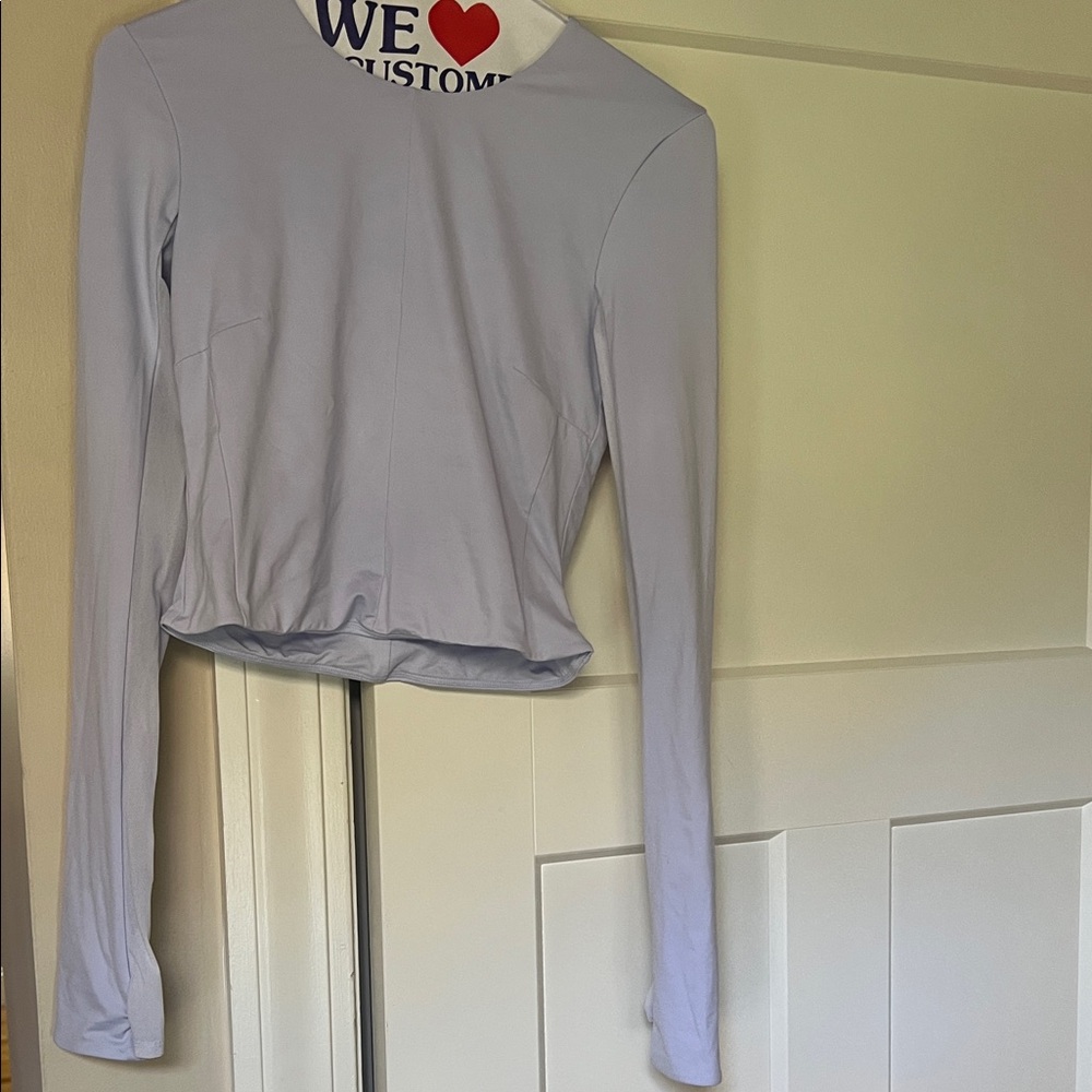 Lululemon Athletica Light Purple/Blue Long Sleeve Top Like New Condition Size XS